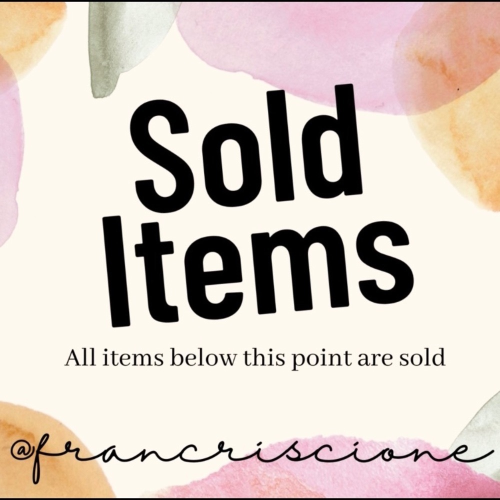 SOLD ITEMS